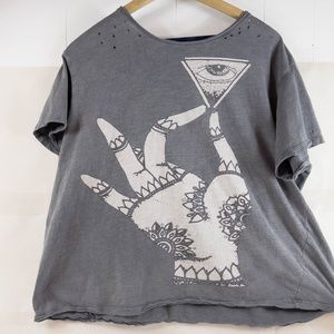 Magnolia Pearl Mudra Hand Eye Mystical t shirt